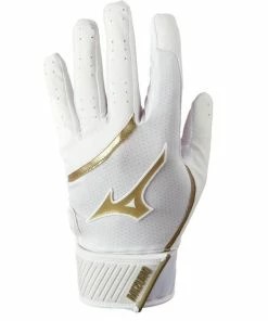 Null Mizuno MVP Adult Batting Gloves – Gold