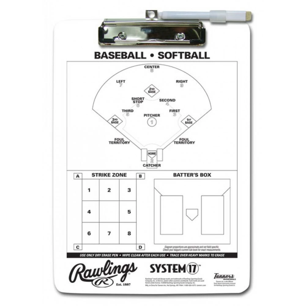 Rawlings Baseball Coach's Clipboard 3 Rawlings Baseball Coach's Clipboard