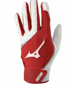 Null Mizuno MVP Youth Batting Gloves – Red