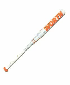 New Worth 454 Legit FPL410 Fastpitch Softball Bat White/Orange USSSA 1.20 BPF Stamp