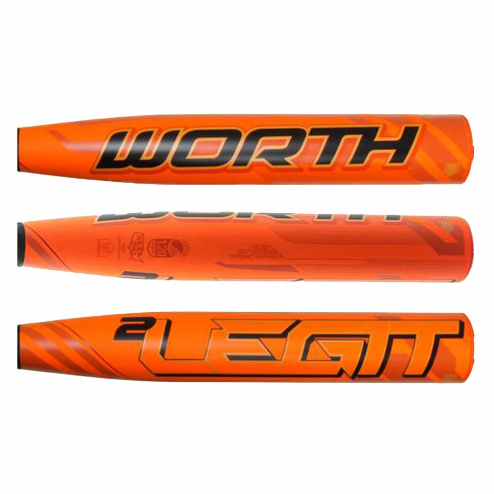 New Worth LEGIT 2 FPLGC Fastpitch Softball Bat 2 1/4″ Orange Composite USSSA 1.20 BPF Stamp 4 New Worth LEGIT 2 FPLGC Fastpitch Softball Bat 2 1/4″ Orange Composite USSSA 1.20 BPF Stamp - Image 2