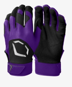 Null EvoShield STANDOUT ADULT BATTING GLOVES : PURPLE
