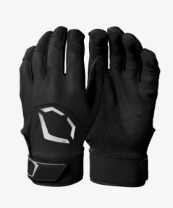Null EvoShield STANDOUT ADULT BATTING GLOVES : Black -Softball Bats Sales Store soute blk 1