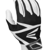 Null Easton Z3 Hyperskin Batting Gloves : Adult : White